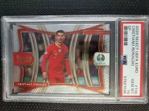 Cristiano Ronaldo 2020 Panini Select UEFA Euro SP PSA 10 GEMA MT - Imagen 1 de 2