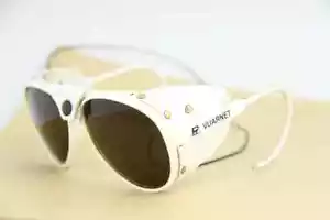 500 $ Gafas de sol Vuarnet 430 Glacier Blanco Gancho con cable PX5000 Lente marrón mineral - Imagen 1 de 2