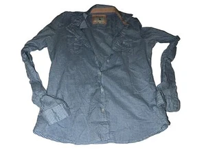 Heritage 1981 Side M Plaid Shirt Length 25” Cotton Button Pocket L7 - Picture 1 of 5