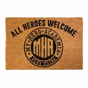 My Hero Academia - 'All Heroes Welcome' Coir Door Mat - Official Licensed - Foto 1 di 3
