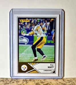 T.J. Watt 2024 Panini NFL #68 carte autocollant Pittsburgh Steelers - Photo 1/2