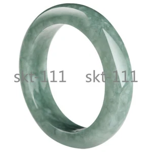 Certified Burma Natural A jadeite Green Circle Jade jadeite Ring 7# 17mm AAA+ - Picture 1 of 6