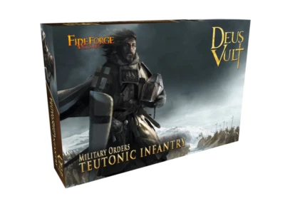 28mm Deus Vult: Teutonic Infantry Miniature Figures Fireforge Games G5 Foto 1 de 3