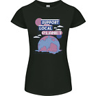 Support Your Local Planet Climate Change Womens Petite Cut T-Shirt