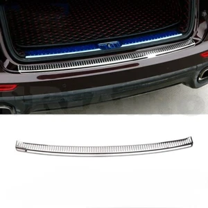Stainless Rear Bumper Protector Scuff Plate Guard For Porsche Cayenne 2015-2017 - Picture 1 of 4