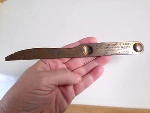 Oldtimer Valley Autoteile Wm. L. Osterbrock & Söhne Brieföffner Messing - Bild 1 von 10