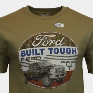 Men's T Shirt Build Tough-F250-American Muscle FORD -Trucks 100% Cotton-NWT - Picture 1 of 5
