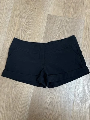 Wet Seal Women’s Size S Micro Mini Shorts Black Pockets Zip Closure Casual Y2 - Image 1 of 4