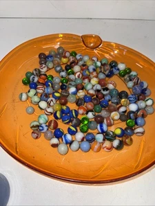 1940's & 1950's Glass Marbles Some Glow Random Mixed Lot Of 154 Vintage - Picture 1 of 6