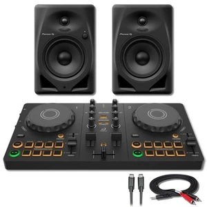 AlphaTheta DDJ-FLX2 2-Deck DJ Controller with Pioneer DM-50D & Cable - Picture 1 of 7