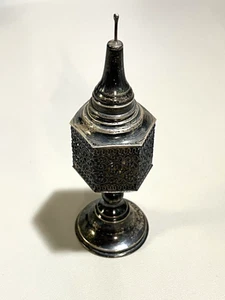 Caja torre de especias vintage de plata esterlina Besamim HAVDALAH - Imagen 1 de 13