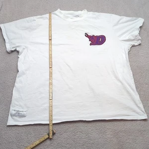 T-shirt Boohoo Da bambino uomo 5XL bianca toppa ricamata viola girocollo musica - Foto 1 di 9