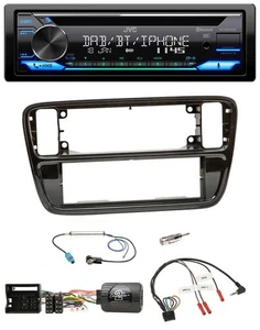 JVC Bluetooth Lenkrad USB DAB CD Autoradio für VW Up AA AAN 11-16 Klavierlack - Bild 1 von 11