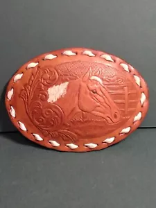 Belt Buckle Horse Leather - Picture 1 of 5