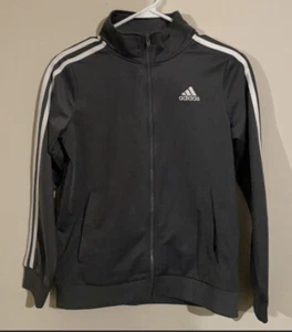 Adidas Kids Gray Full Zip Jacket M (10/12) - Picture 1 of 4