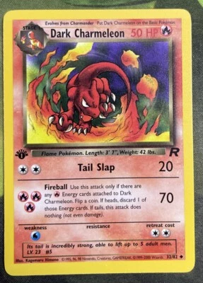 1st Edition Dark Charmeleon 32/82 - Team Rocket - Near Mint - Image 1 of 2