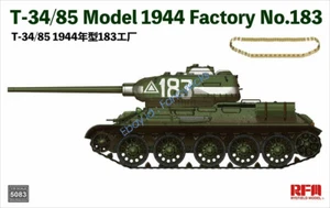 RYEFIELD MODEL RFM RM-5083 1/35 T-34/85 Model 1944 Factory No.183 - Picture 1 of 12
