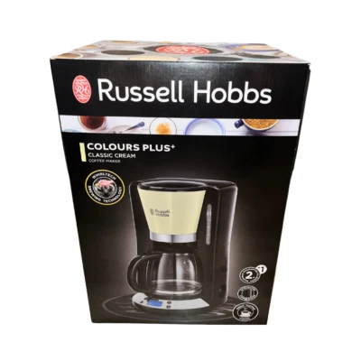 Russell Hobbs Colours Plus Classic Cream Glas Kaffeemaschine Digital 1.25 Liter - Bild 1 von 4
