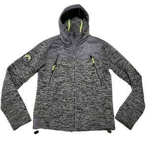 Superdry Mountain Supply Sweatshirt Jacket Mens - Size S -Grey - Hooded - Picture 1 of 7