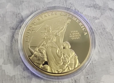 225th Anniversary United States Constitution WE THE PEOPLE American GOLD Coin  - Image 1 of 4