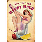 Vintage Sexy Lady Poster Metal Plate Tin Sign Plaque for Bar Pub Club Cafe Decor