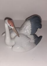 Lladro Nesting Crane figurine model 1599 like New