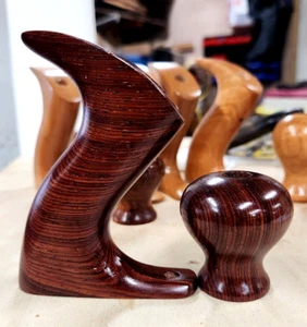 Cocobolo Tote & Knob for Stanley No 4.5, 5, 5.5, 6, 7, 8 Type 6-9 Hand Planes - Picture 1 of 4