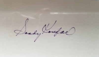 Sandy Koufax Autographed Dodgers 3x5 Index Card PSA/DNA - Image 1 of 2