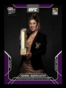 2016 Topps Now UFC #11 Joanna Jędrzejczyk Hall Of Fame Purple /25 - Picture 1 of 2