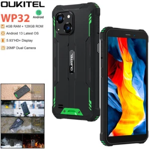 Global OUKITEL WP32 4G LTE Rugged Android 13.0 Mobile Waterproof NFC Phone 128GB - Picture 1 of 15