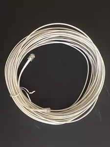 30m  WHITE  SKY BT INFINITY FIBRE OPTIC RJ11 TO BROADBAND ROUTER EXTENSION CABLE - Picture 1 of 1