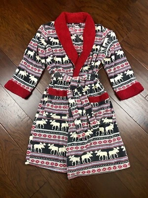 Albornoz LAZY ONE para mujer Moose Fair Isle ultra acogedor Sherpa polar talla S/M Foto 1 de 4