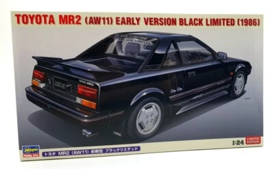 Hasegawa Kits 1/24 Scale 20693 - Toyota MR2 (AW11) Early Version Black Ltd 1986 - Image 1 of 4