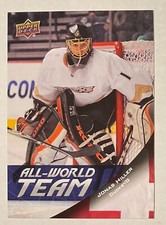 2011-12 JONAS HILLER UPPER DECK ALL-WORLD TEAM INSERT CARD #AW15 ANAHEIM DUCKS