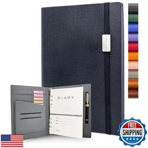 Carpeta GLAM GROVE A5 con 6 anillos - Cuaderno diario de cuero forrado, recargable - Imagen 1 de 5