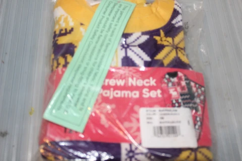 LSU  Louisiana Crew Neck Pajama Set Infant Size 12m Long Sleeve/Pants Set (B89) Cover