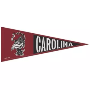 South Carolina Gamecocks NCAA Throwback Embroidered Wool 13" X 32" Pennant - Picture 1 of 1