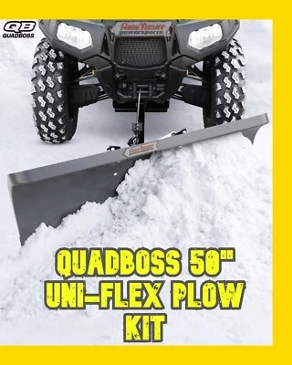 QuadBoss 50" ATV Snow Plow Kit 2003-2009 Kawasaki KVF360 Prairie 2x4 - Image 1 of 4