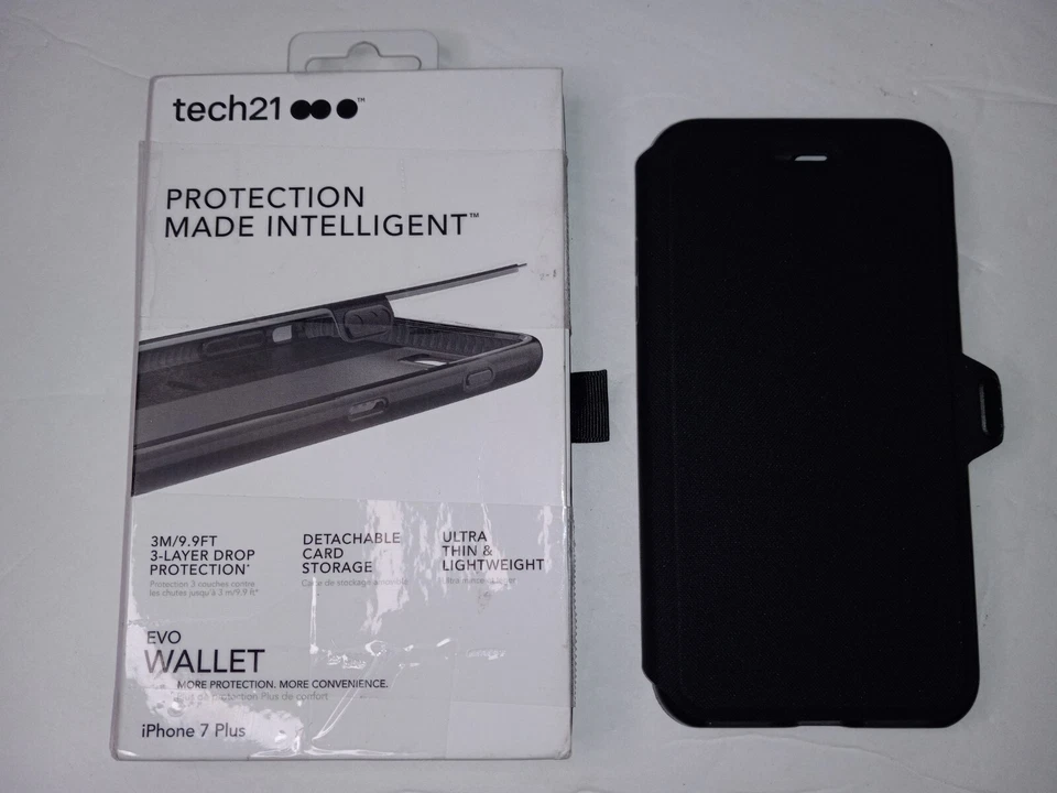 Tech21 Evo Wallet Phone Case w/ Detachable Card Storage for iPhone 7 Plus - Image 1 of 4