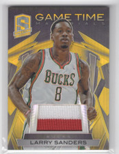 2013-14 Panini Spectra Game Time Materials Gold #43 Larry Sanders Jersey /10