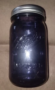 Tarro de bolas "MEJORADO" PÚRPURA cuarto de galón 32 OZ. " Edición Coleccionista 100 Años "Sin Tapa - Imagen 1 de 7