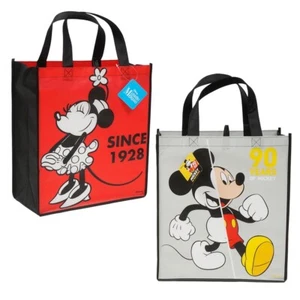 2 PC Disney MICKEY MOUSE, MINNIE Tote Shopping Bags Party Treat Candy Gift Bags - Picture 1 of 6