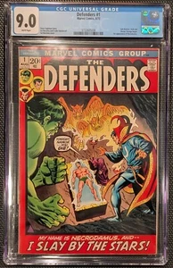 DEFENDERS #1 CGC 9.0 WHITE PAGES 1972 RARE HIGH GRADE -- SHIPS FREE! - Picture 1 of 1