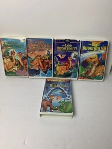 LAND BEFORE TIME LOT OF 5 VHS TAPES BIG FREEZE & #'S 4,5,6,7 - Picture 1 of 10