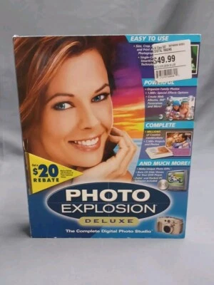 Suite de edición de imágenes de fotografía digital Photo Explosion Deluxe 2004  Foto 1 de 3