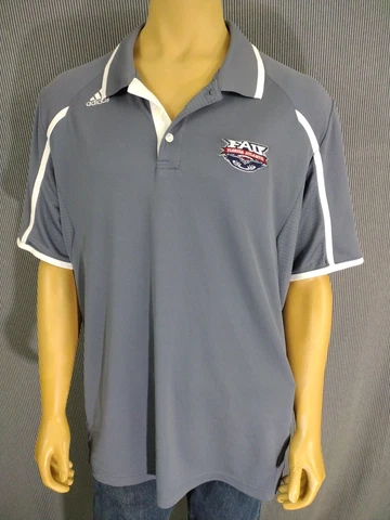 Florida Atlantic University NCAA Men's 2XL Shirt FAU by ADIDAS Grey & White SS Cover