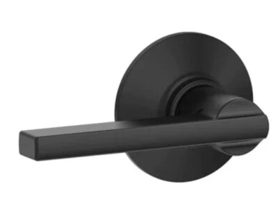 Schlage Latitude Passage Hall/Closet Door Lever Lockset F10 LAT 622 Matte Black - Image 1 of 2