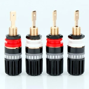4PCS HiFI Binding Post Audiophile Amplifier Speaker Terminal Connector Plug NEW - Picture 1 of 12