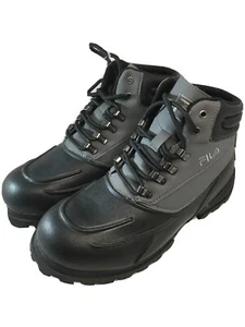 Fila Kids Boot Us 7 Uk 6 Brand New No Box Black And Grey - Picture 1 of 10