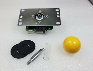 Sanwa [Detachable] Board type Yellow joystick lever with flat iron plate